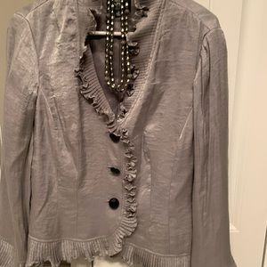Ladies silver blazer